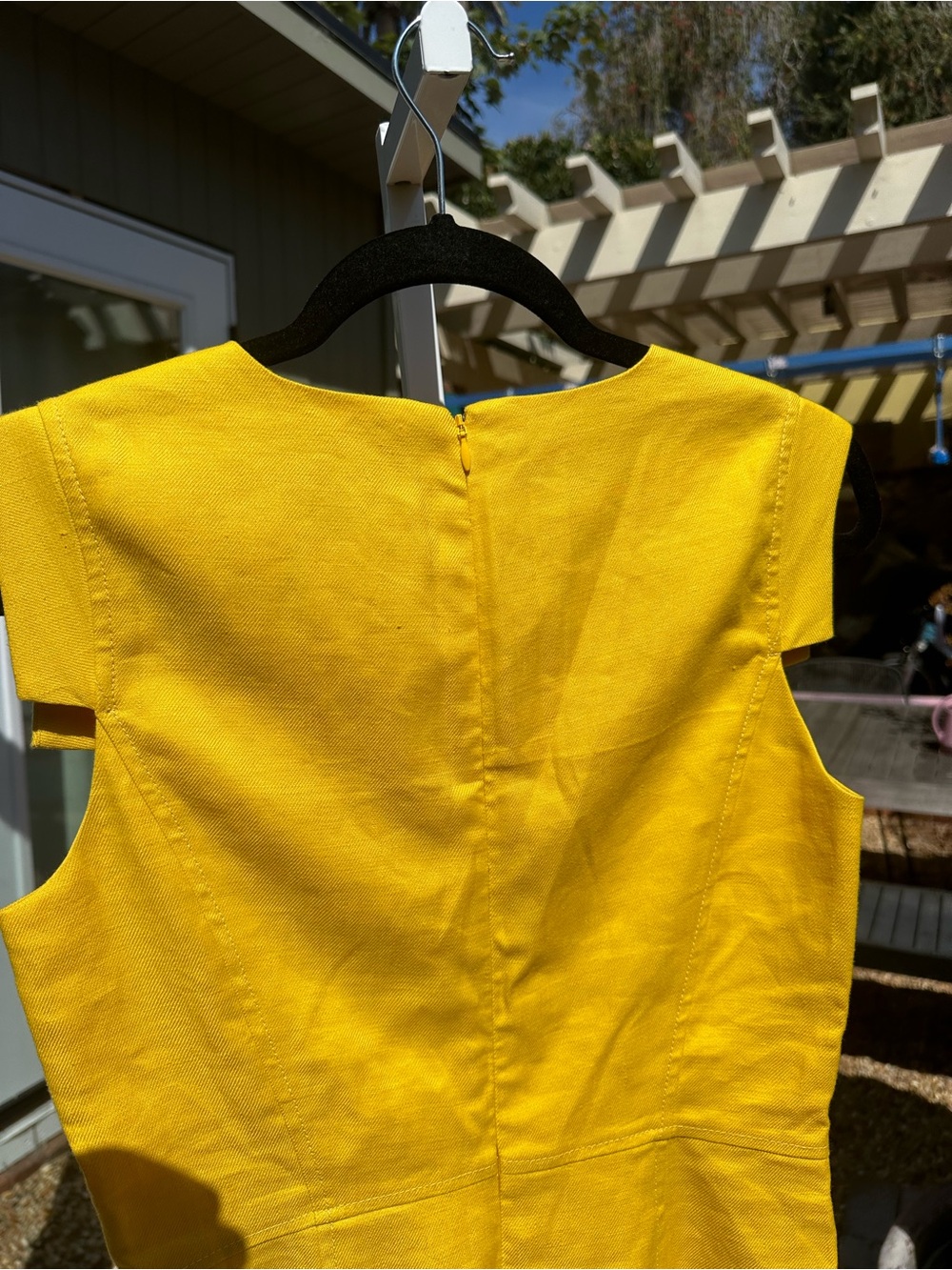 J. Crew Yellow Resume Cap Sleeve Sheath Dress - Picture 7 of 8